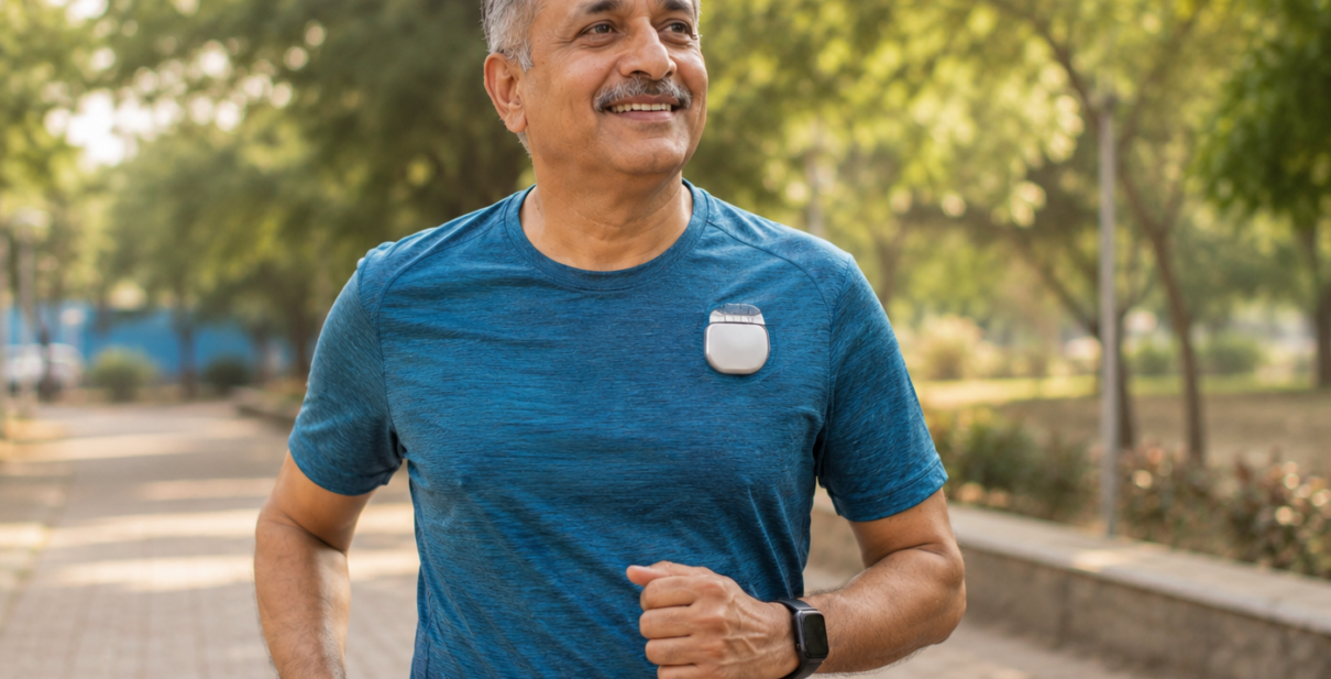 Cardiologist explaining pacemaker and ICD differences to a patient with heart rhythm disorder